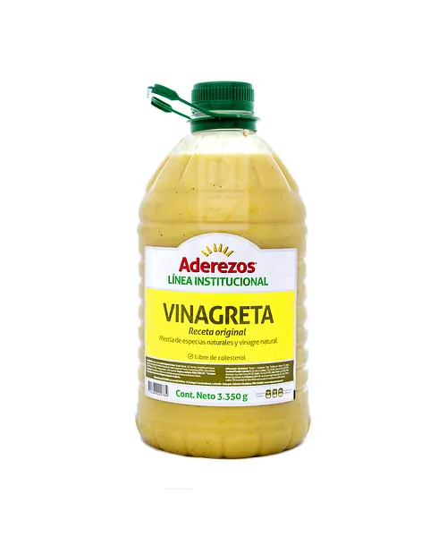 Aderezos Vinagreta Clasica Pet 3340gr