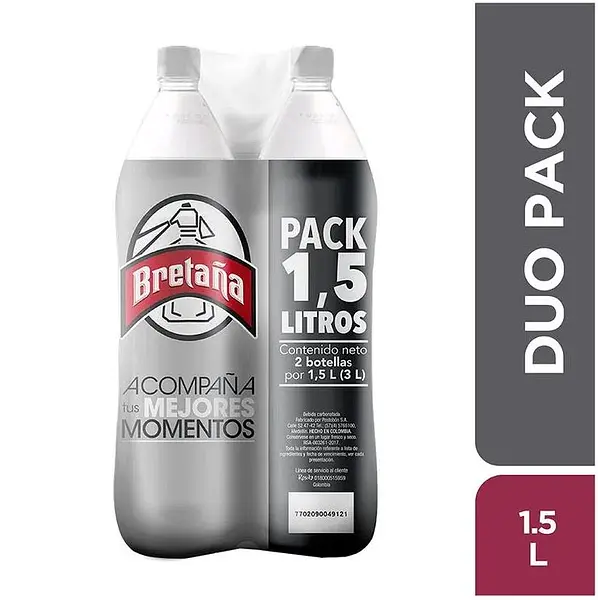 Gaseosa Postobon 1.5lt Bretaña Duo