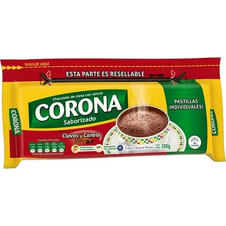 Chocolate Corona 500g Clavos Resellable