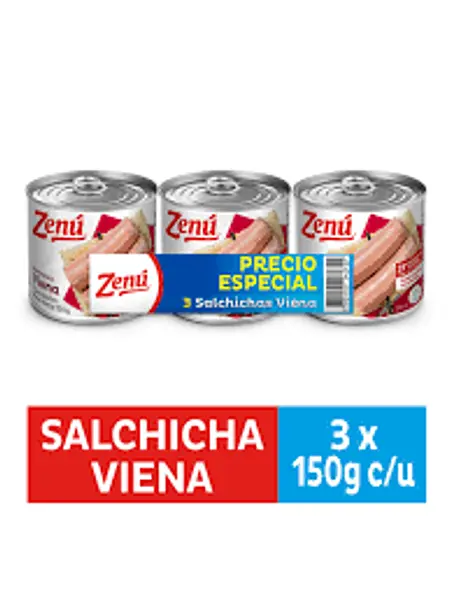 Zenú Salchica Viena x 3 P.E