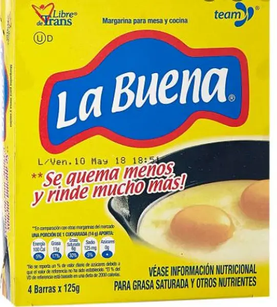 Margarina La Buena 125g X4