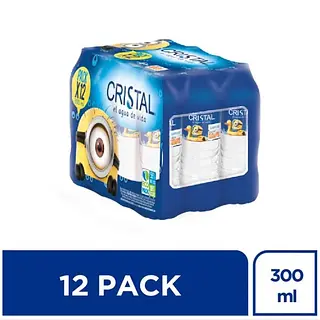 Agua Cristal 300ml X12 P.E.