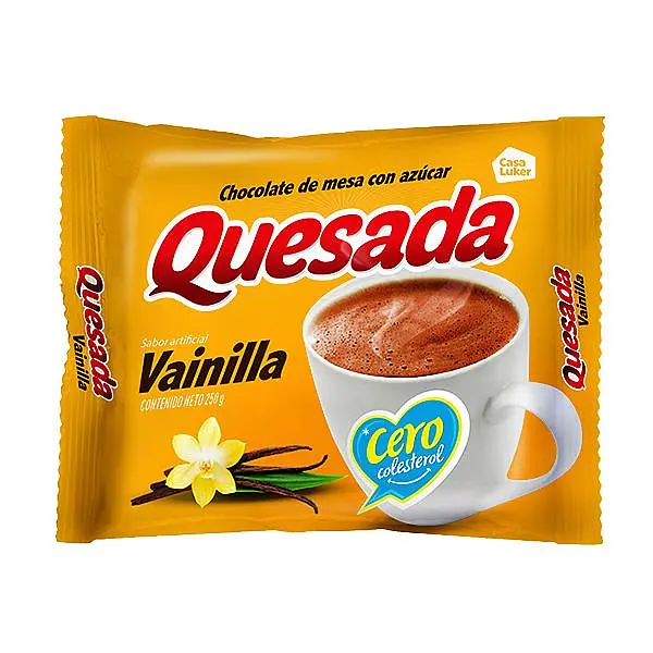Chocolate Quesada 250gr Vainilla