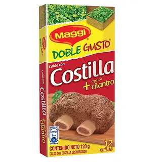 Maggi 12 Tabletas Doble Gusto Costilla