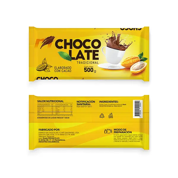 Chocolate Mercasur 500gr