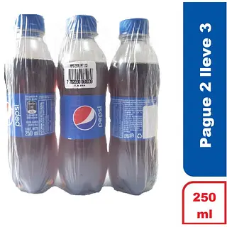 Gaseosa Postobon Pepsi 250ml Pet P2ll3