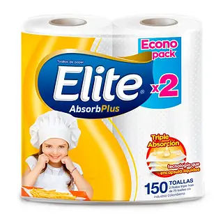 Elite Toalla Cocina X2 Rollos